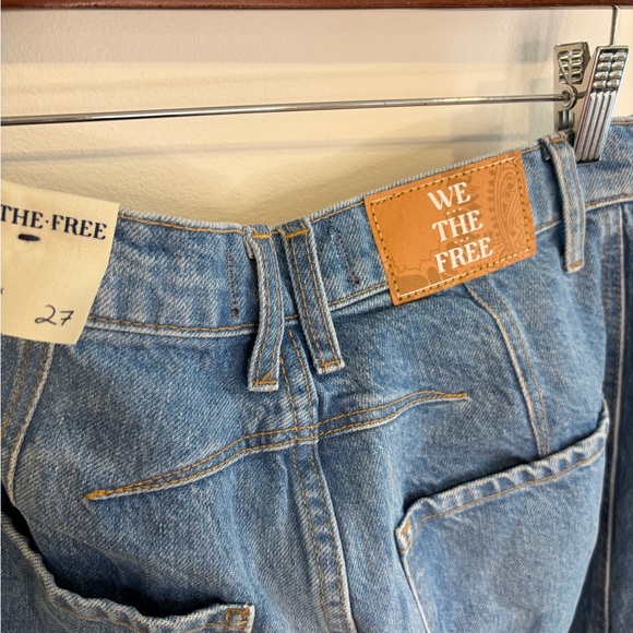 We The Free Good Luck Barrel Jeans Size 27 NWT - Ultra Light Beam - Picture 12 of 13